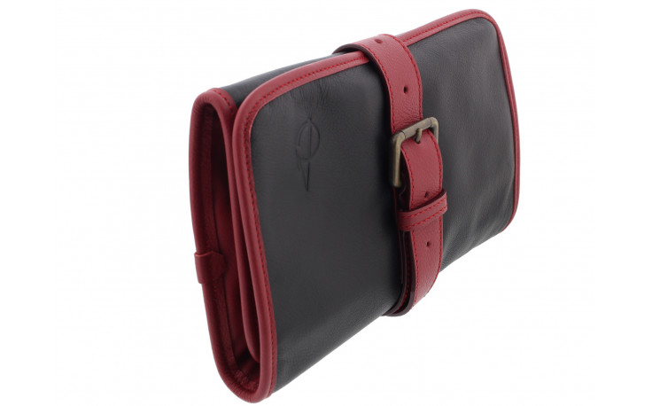 Burgundy and black roll pipe case by Claudio Albieri
