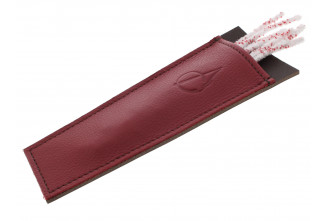 Burgundy leather case for pipe cleaners by Claudio ALBIERI