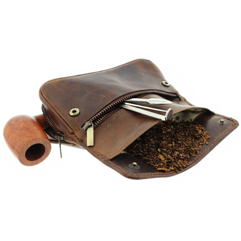 Leather  tobacco pouch 