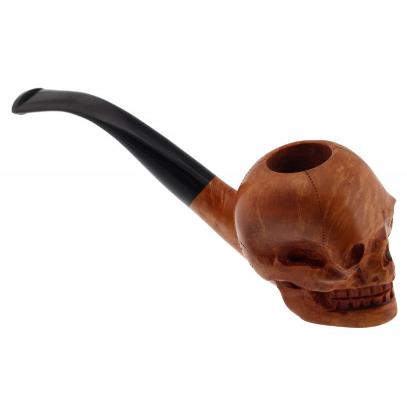 Handcrafted pipe Skull smoking Unique sculpture pipe Wooden Pipe for Tobacco pipe for smokeing