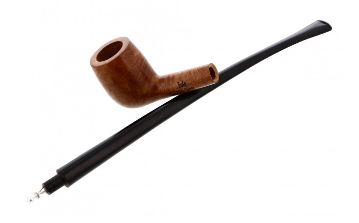 Natural half-bent long pipe