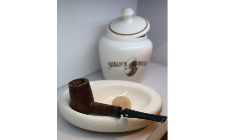 Ceramic ashtray for 2 pipes