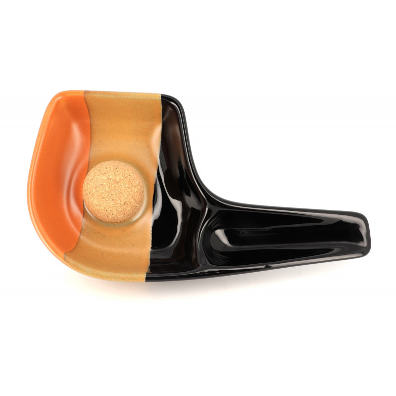 Ceramic pipe ashtray (tricolor) - La Pipe Rit