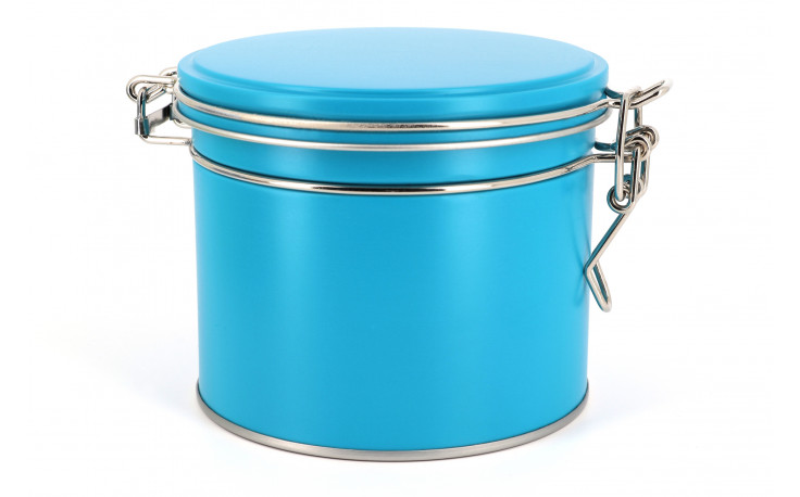 Metal tobacco jar (blue) - La Pipe Rit