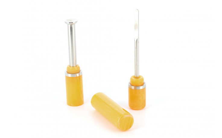 Pipe tamper 3 parts (acrylic amber)