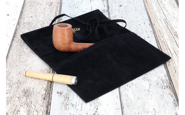 Grey Savinelli pouch for 1 pipe