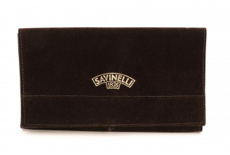 Brown Savinelli pouch for 1 pipe
