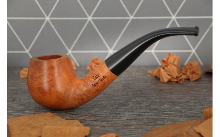 Eole 9mm bent apple pipe (natural finish)