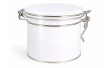 Metal tobacco jar (white)