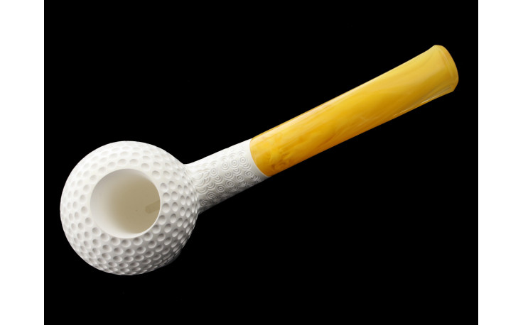 Meerschaum golf ball pipe