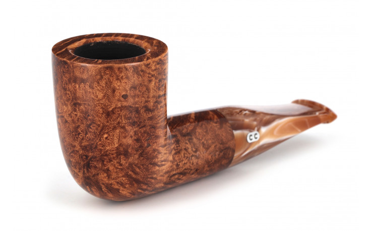 Chacom Reverse Calabash straight pipe (shiny brown)
