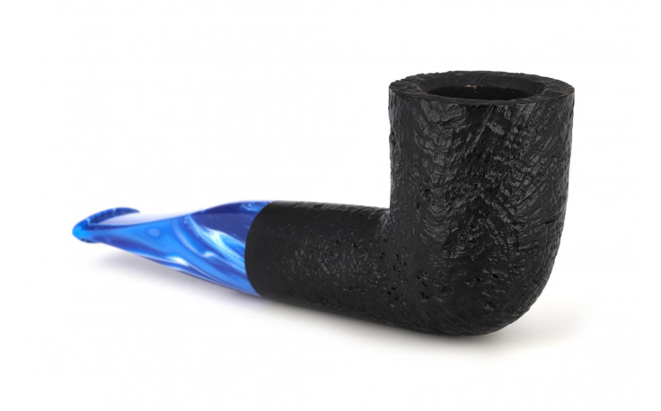 Chacom Reverse Calabash straight pipe (sandblasted black)