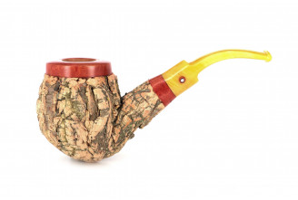 Tom Spanu Sughero bent pipe (yellow saddle stem)