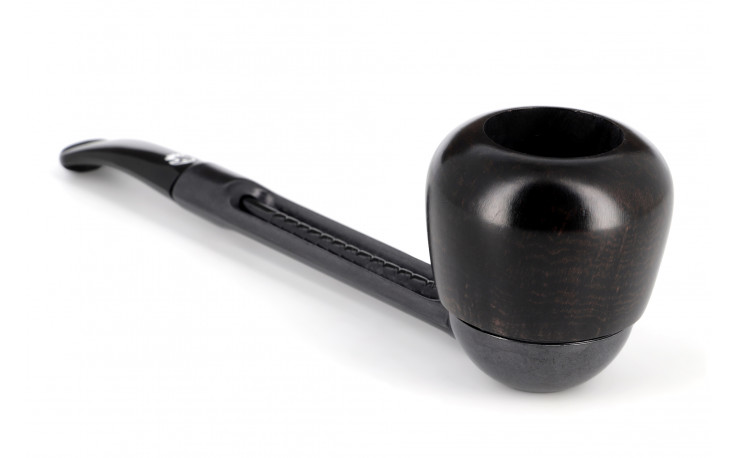 Pipe Falcon Apple straight (black curved stem)