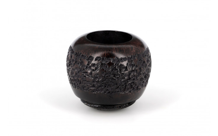 Apple bowl rusticated for Falcon pipes