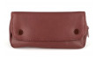 Cognac leather tobacco pouch for 1 pipe