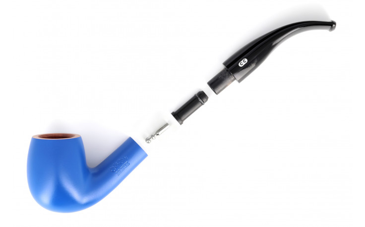 Chacom blue lacquered pipe