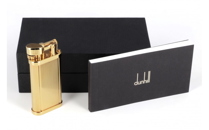 Dunhill Unique Fine Line Pocket Lighter Gold