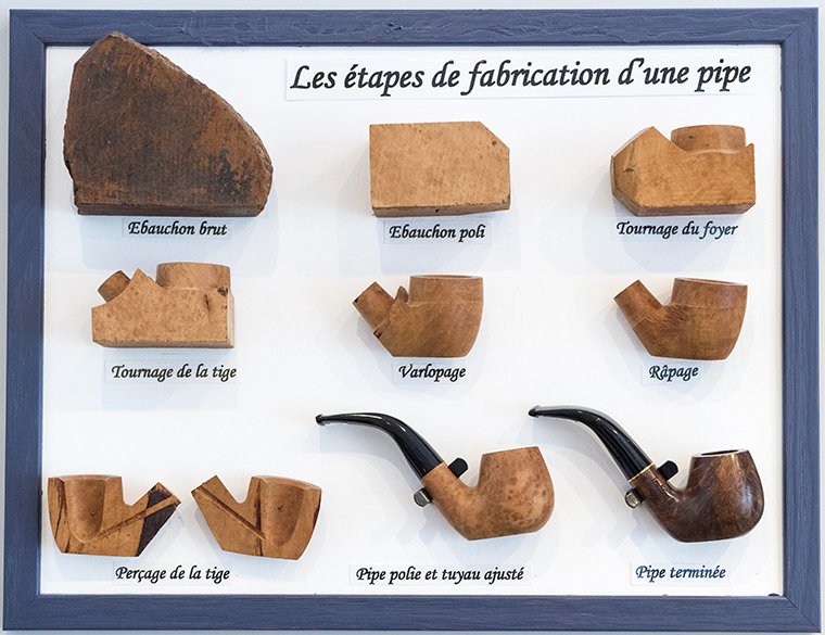 The manufacturing steps of a briar pipe