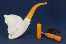 Pharaoh meerschaum pipe