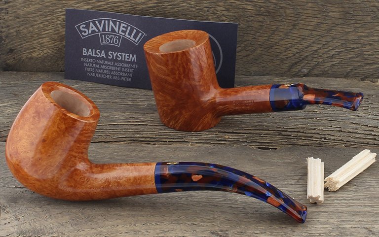 Savinelli pipes (with colorful acrylic stems)